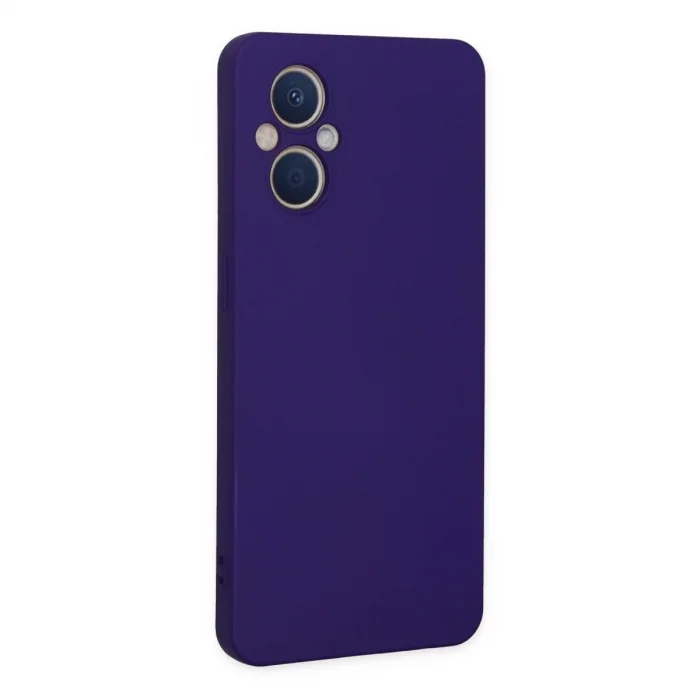 BUĞZ Oppo Reno 7 Lite Kılıf Nano İçi Kadife Silikon - Mor
