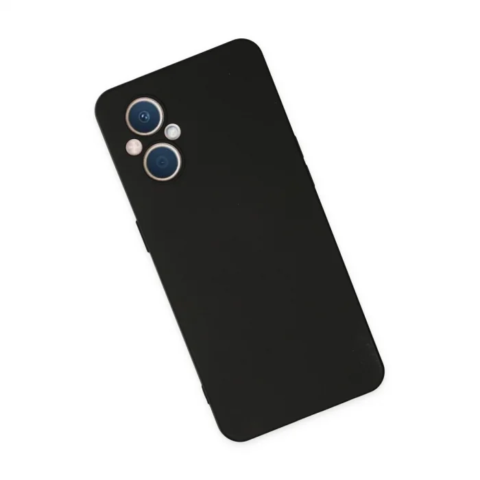 BUĞZ Oppo Reno 7 Lite Kılıf Nano İçi Kadife Silikon - Siyah