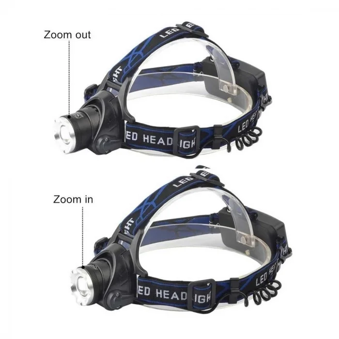 BUĞZ Orjinal 800 Lümen Tx6 Şarjlı Zoomlu Kafa Feneri Wt-120