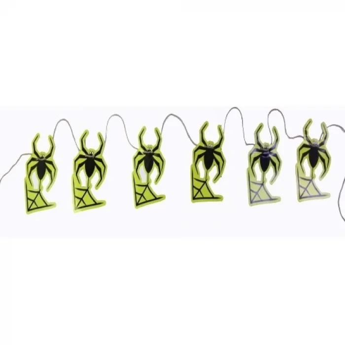  Örümcek Şekilli Asmalı Halloween Flama Banner Afiş 2 Metre