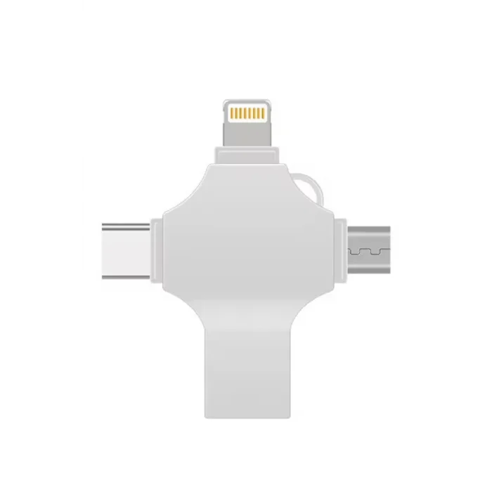 BUĞZ Otg 4in1 Cep Telefonu Çok Fonksiyonlu Usb Flash Bellek 128 Gb Type-c, Micro Sd Ve Kart Okuyucu