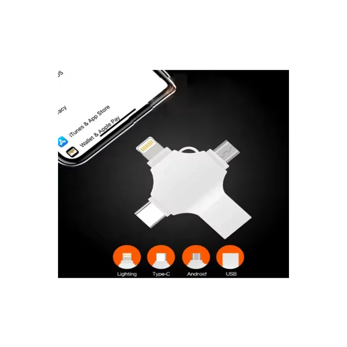 BUĞZ Otg 4in1 Cep Telefonu Çok Fonksiyonlu Usb Flash Bellek 64 Gb Type-c, Micro Sd Ve Kart Okuyucu