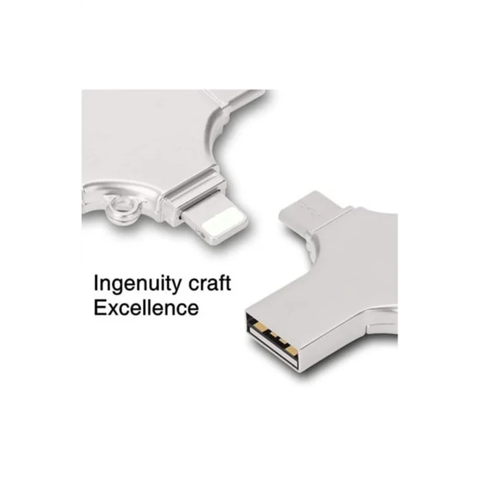 BUĞZ Otg 4in1 Cep Telefonu Çok Fonksiyonlu Usb Flash Bellek 64 Gb Type-c, Micro Sd Ve Kart Okuyucu