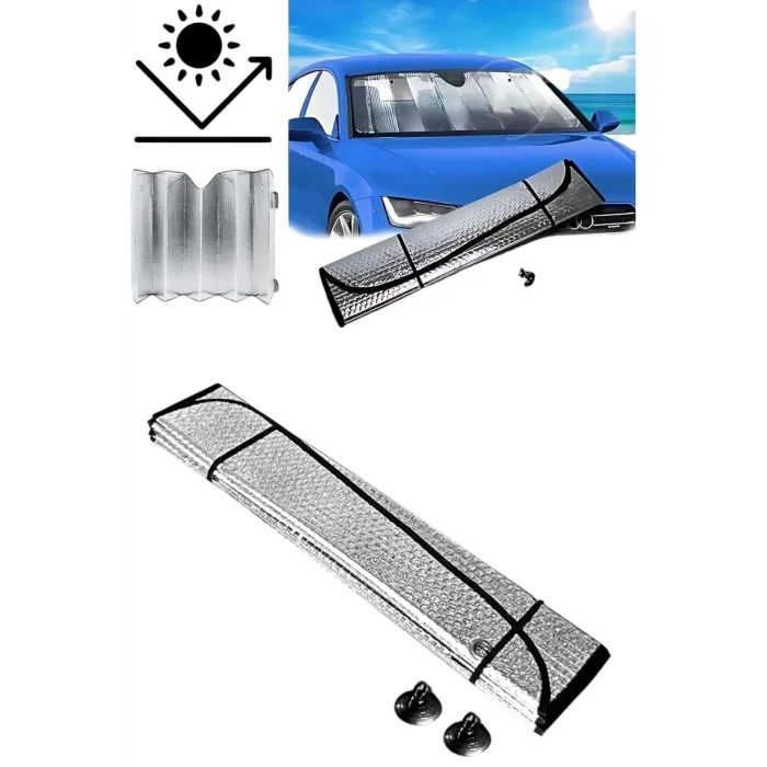  Oto Güneşlik Isı Önleyici Tüm Araçlara Uyumlu UV Işınlarına Karşı