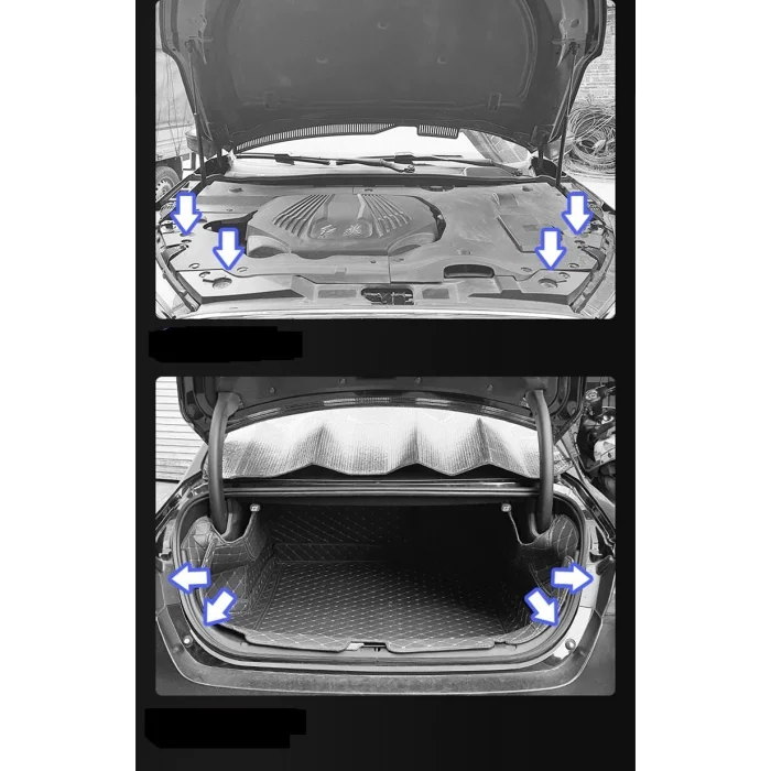 BUĞZ Oto Koruyucu 10 lu Ped - Araç Kapı - Bagaj - Kaput Şok Darbe ve Ses Emici Contalar