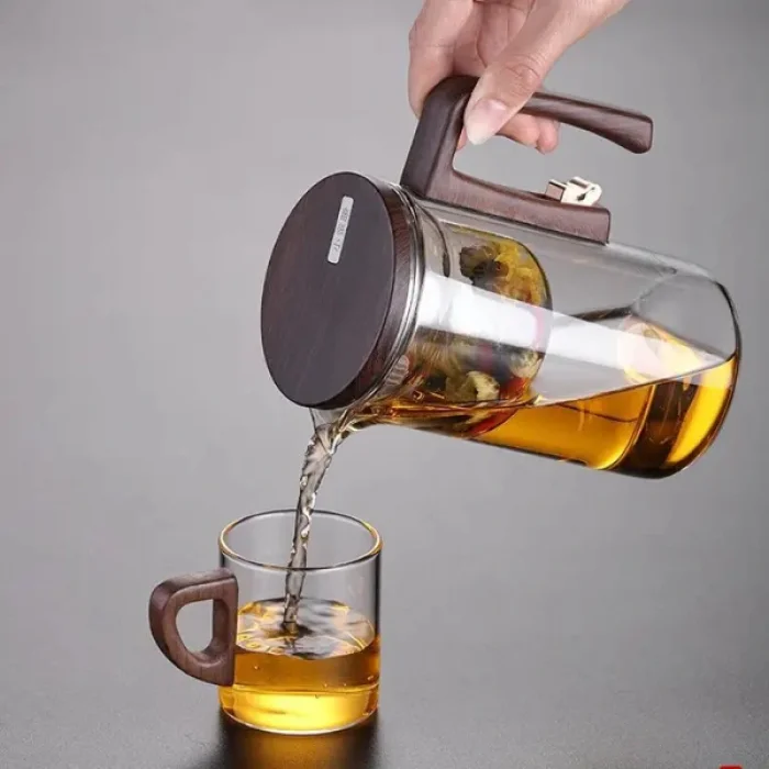 BUĞZ Otomatik Cam Demlik Ve 2li Bardak Seti