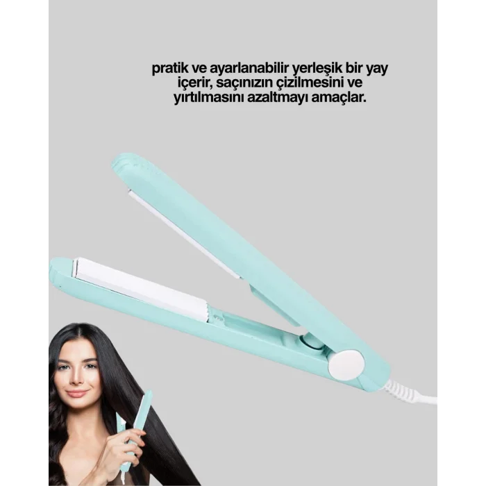 BUĞZ Otomatik Güç Ayarlı, Yaylı Sistemli Kısa Saç Kıvırıcı – Çekmeden ve Kırmadan Şekillendirme - Lisinya