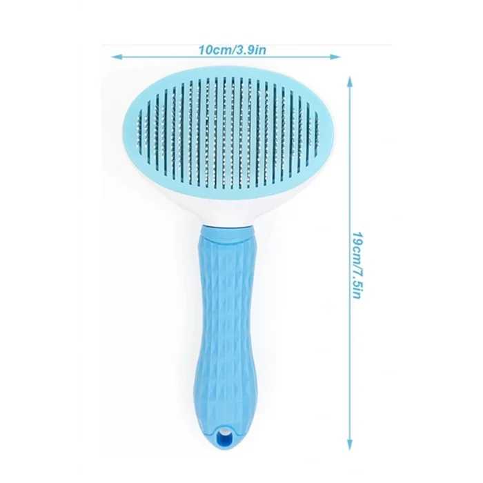 BUĞZ Otomatik Temizlenen Evcil Hayvan Tarağı Mavi