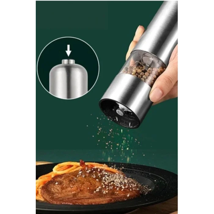  Otomatik Tuz ve Karabiber Öğütücü Baharat Öğütücü Tuz Karabiber Değirmeni