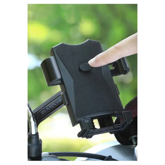 BUĞZ Otommatik Model Motosiklet Telefon Tutucu Ayna Bağlantılı