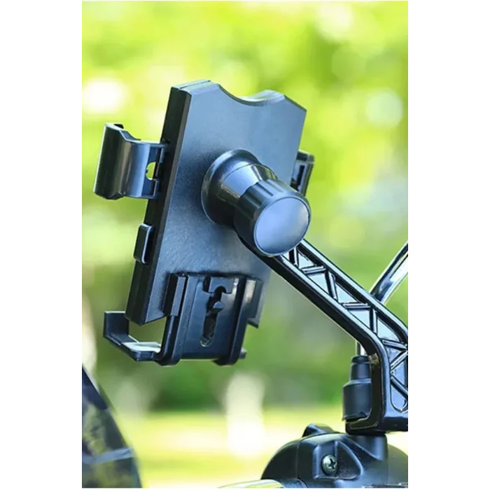 BUĞZ Otommatik Model Motosiklet Telefon Tutucu Ayna Bağlantılı