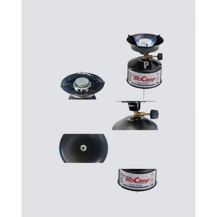 BUĞZ Outdoor Kamp Ocağı Gazlı Taşınabilir Pişirme Seti Üç Ayaklı Denge Aparatlı