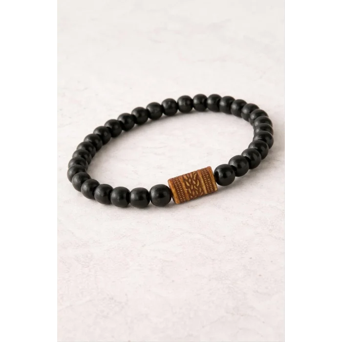 BUĞZ Oval Bambu Ahşap Bileklik 8 mm