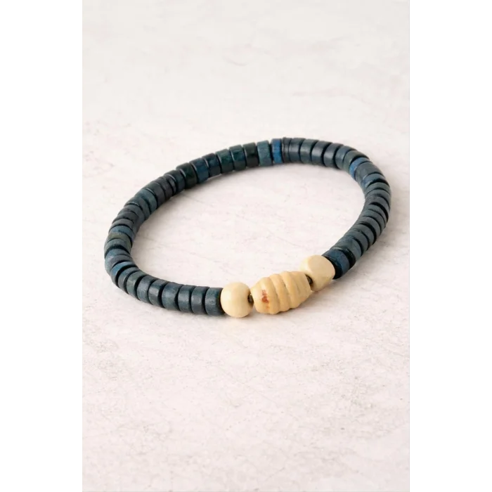 BUĞZ Oval Bambu Ahşap Bileklik 8 mm