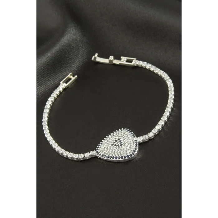 BUĞZ Oval Zirkon Taşlı Çocuk Bileklik 16 cm