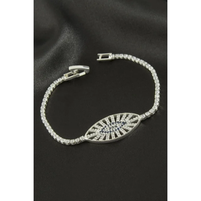 BUĞZ Oval Zirkon Taşlı Çocuk Bileklik 16 cm