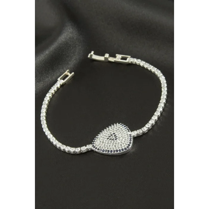 BUĞZ Oval Zirkon Taşlı Çocuk Bileklik 16 cm