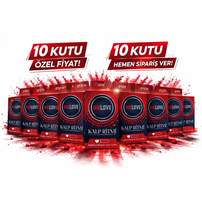 BUĞZ OXLove Kalp Ritmi Prezervatif 10lu ,10 Kutu Güvenli Koruma Özel Avantajlı Paket