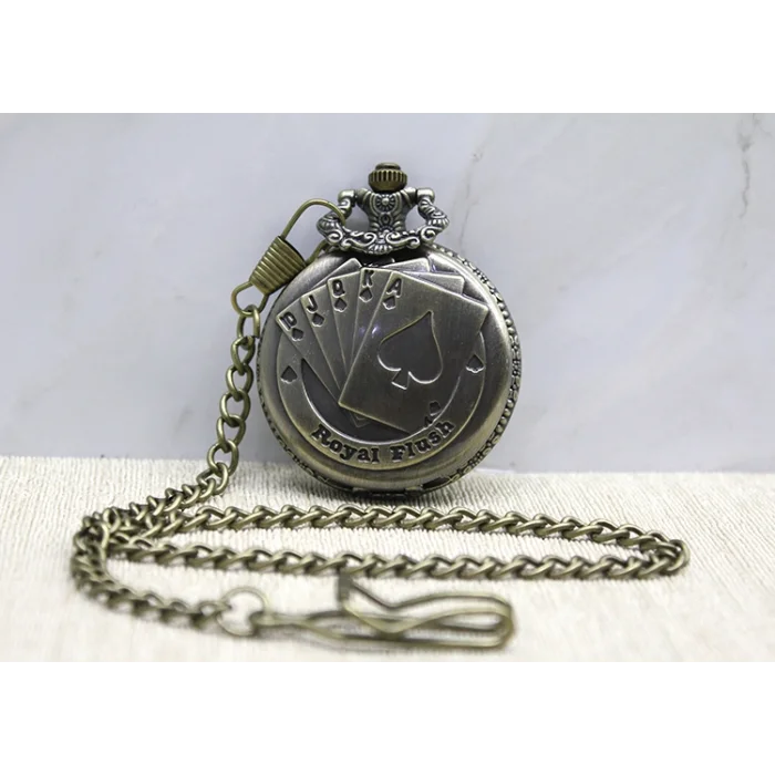 BUĞZ Oyun Kartı Tasarımlı Köstekli Saat