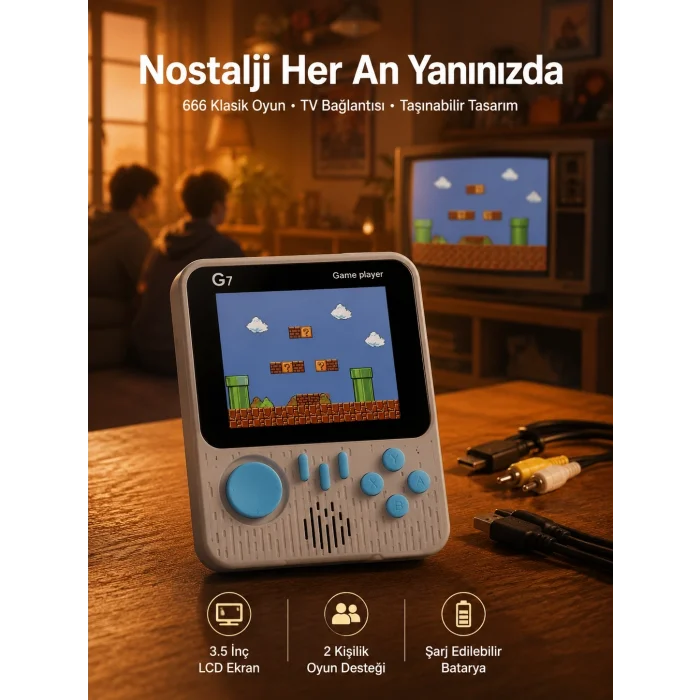 BUĞZ Oyun Konsolu Retro Oyun Konsolu Tvye Bağlanabilir Taşınabilir