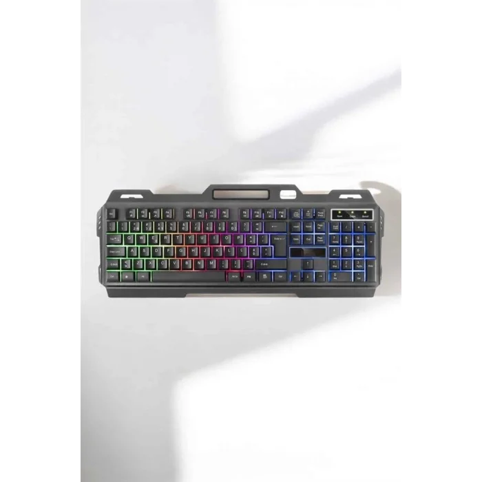 BUĞZ Oyuncu Klavyesi Q Klavye RGB Işıklı Mouse Hediyeli