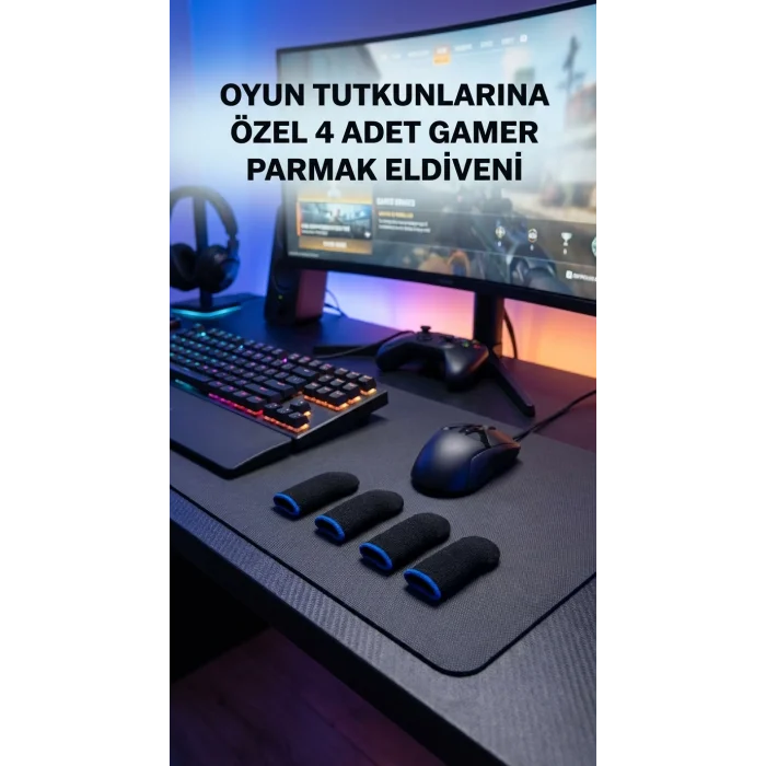 BUĞZ Oyuncu Parmaklık Eldiven Hassas Kontrol Konforlu Tasarım