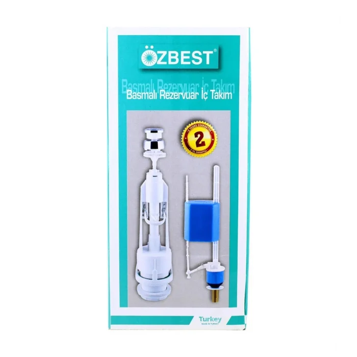 BUĞZ Özbest Su Tasarruflu Basmalı Klozet Rezervuar İç Takımı - Uyumlu ve Dayanıklı