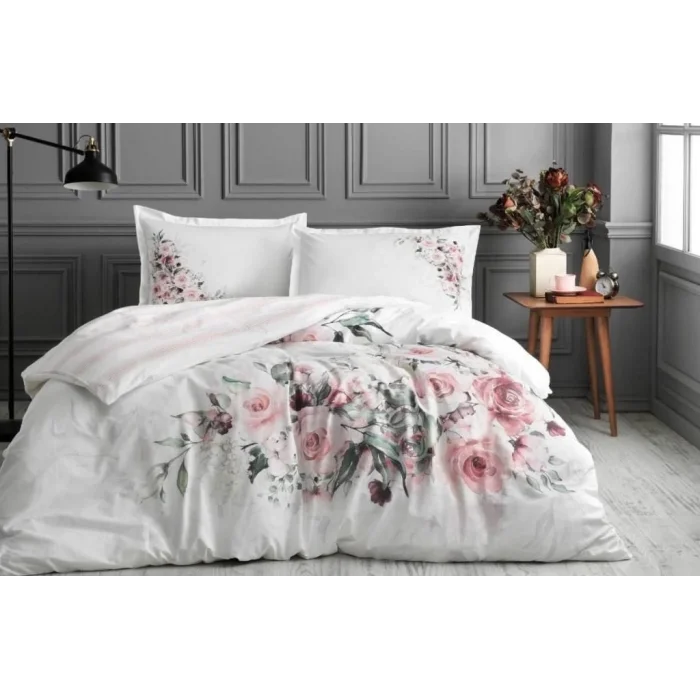  Özdilek Çift Kişilik Ranforce Nevresim Takımı Marco Rosa Beyaz