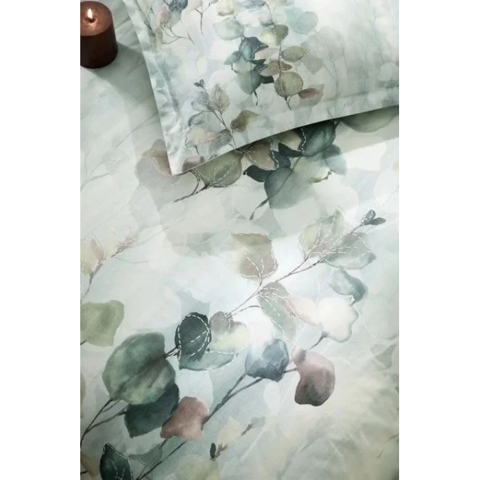  Özdilek Çift Kişilik Ranforce Nevresim Takımı Nature Drip Yeşil