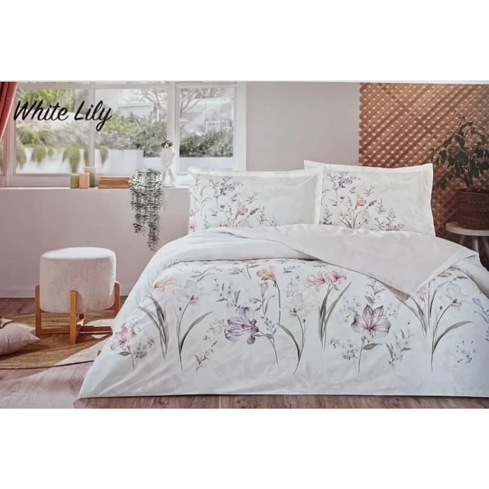  Özdilek Çift Kişilik Ranforce Nevresim Takımı White Lily