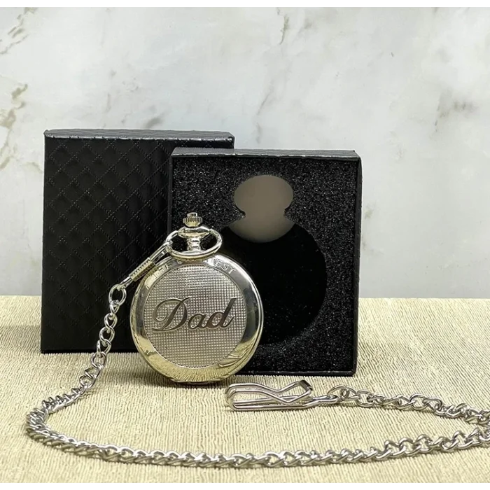 BUĞZ Özel Kutulu Dad (baba) Gümüş Köstekli Saat Alk4673