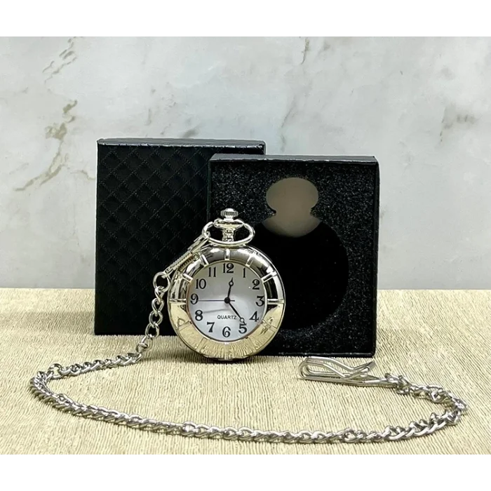 BUĞZ Özel Kutulu Gümüş Köstekli Saat Alk4685