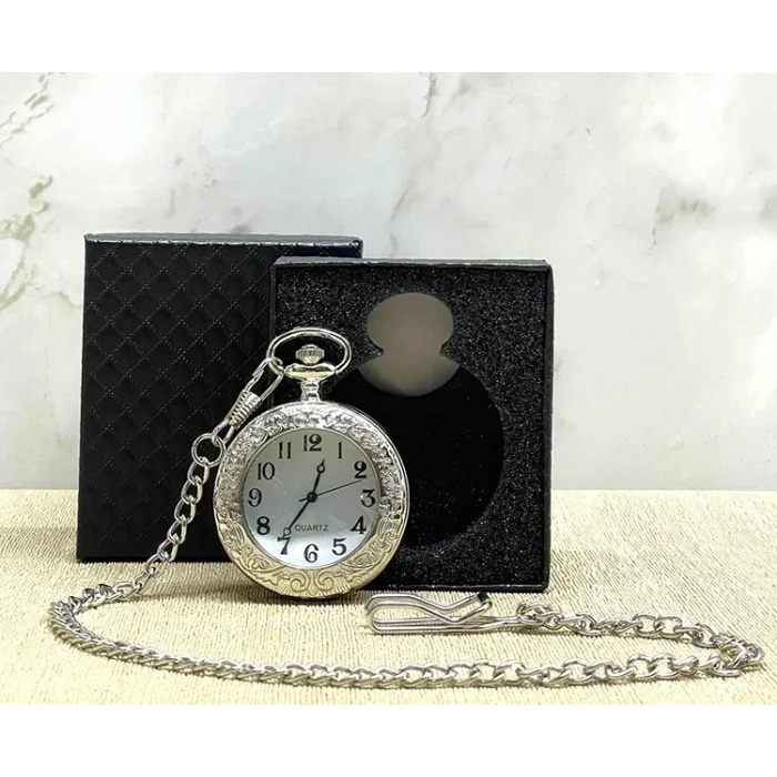 BUĞZ Özel Kutulu Gümüş Köstekli Saat Alk4686