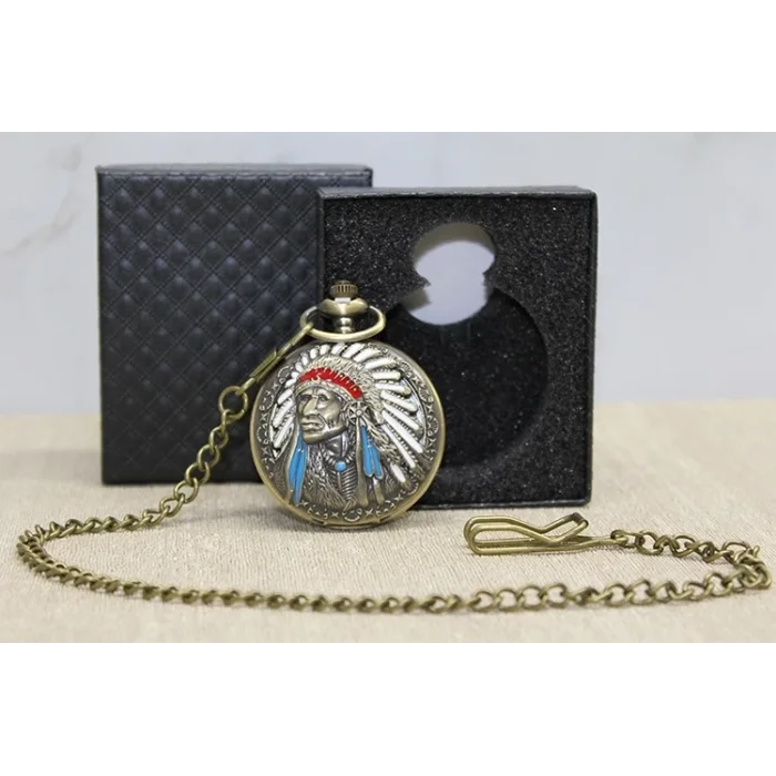 BUĞZ Özel Kutulu Kızılderili Köstekli Saat Alk4677