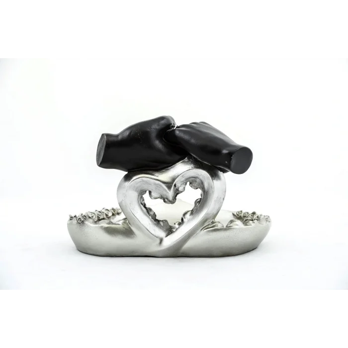 BUĞZ Özel Tasarım Kalpli Polyester Sunum Tepsisi