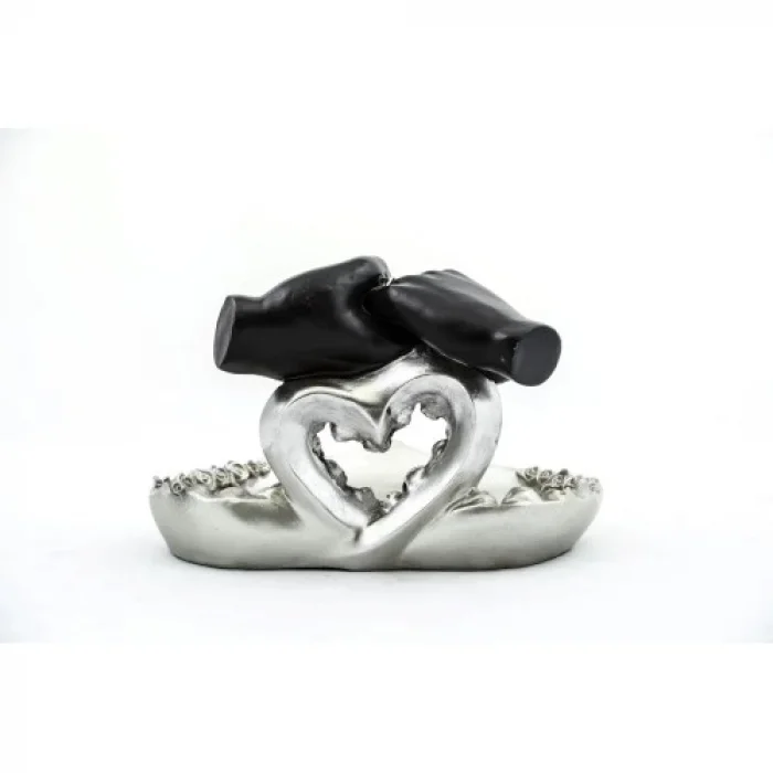  Özel Tasarım Kalpli Polyester Sunum Tepsisi