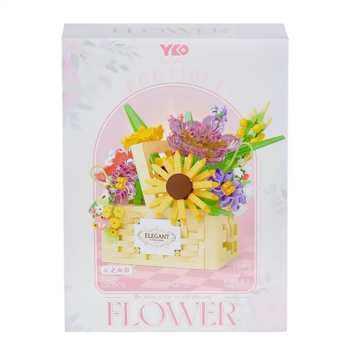  P1294 Panlos Çiçek Buketi 1263 Parça Blok Seti -Vagon life