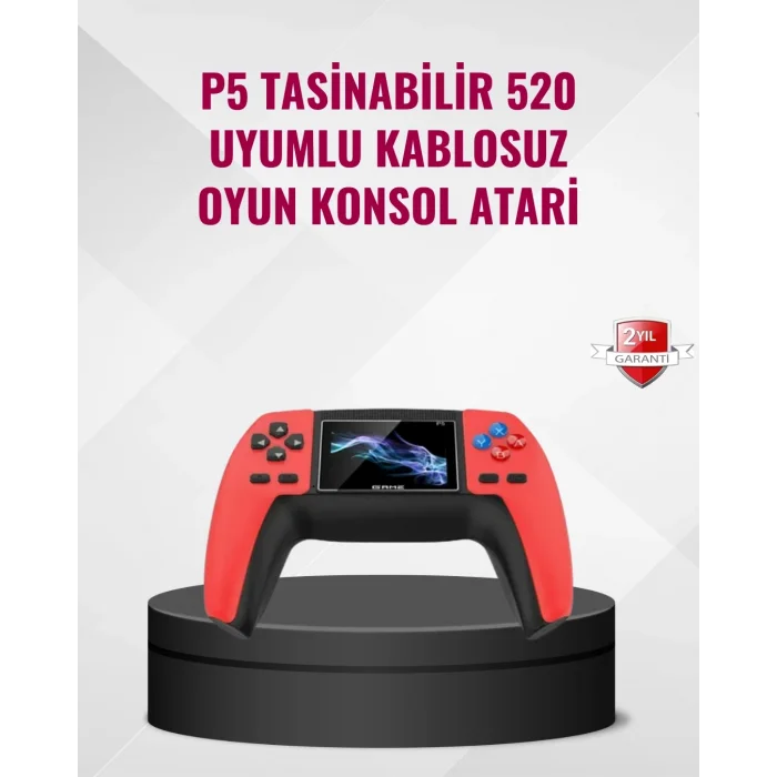 BUĞZ P5 Retro GamePad 520 Oyunlu Taşınabilir Oyun Konsolu