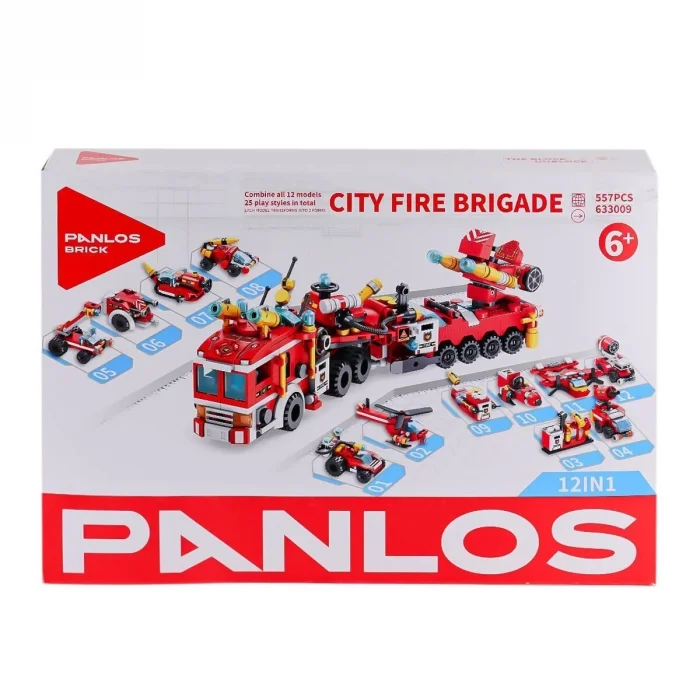  P633009 Panlos Şehir İtfaiyesi 557 Parça Blok Seti -Vagon life