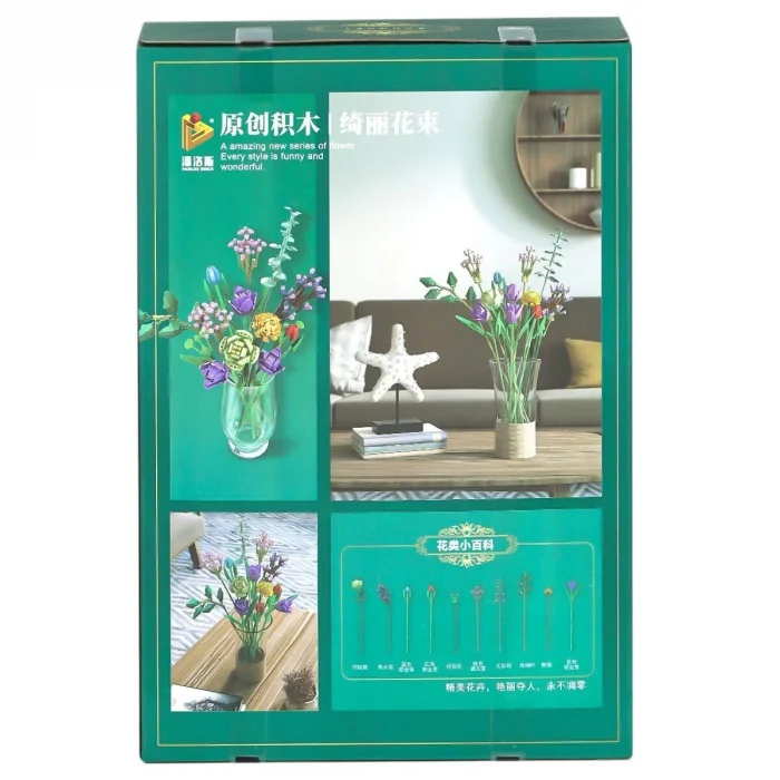  P655001 Panlos Çiçek Buketi 999 Parça Blok Seti -Vagon life