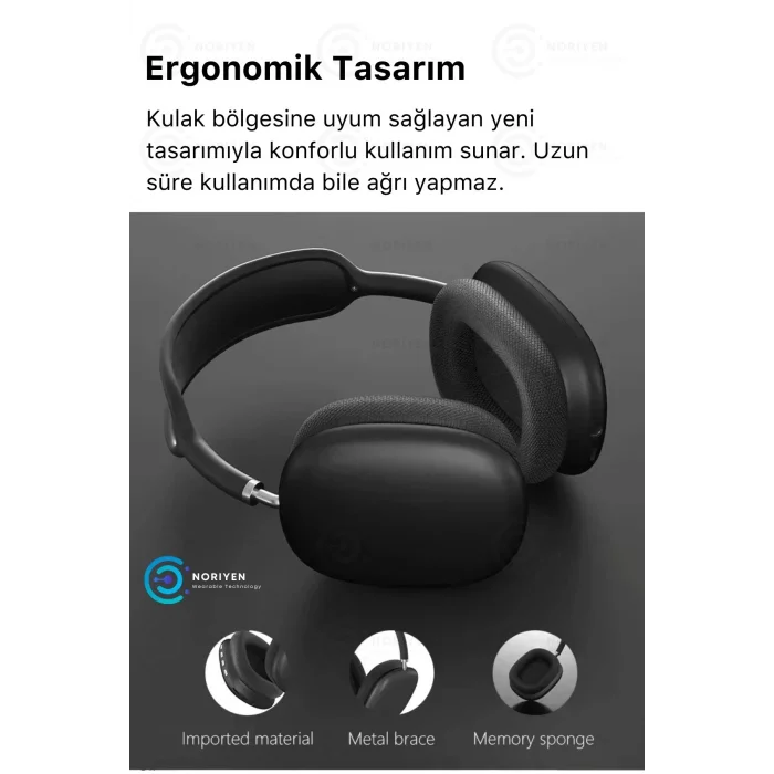  P9 Air Max Gaming Premium Mikrofonlu Kablosuz Ios Android Uyumlu 5.0 Bluetooth TWS Oyuncu Kulaklık