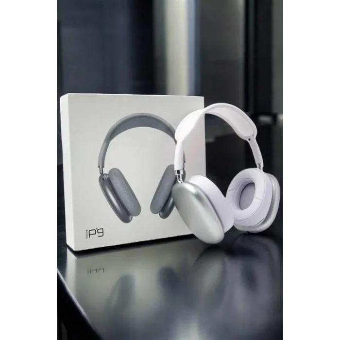BUĞZ P9 Air Max Kablosuz 5.0 Mikrofonlu Bluetooth Kulaklık Beyaz Yüksek Ses Kaliteli - BUĞZ