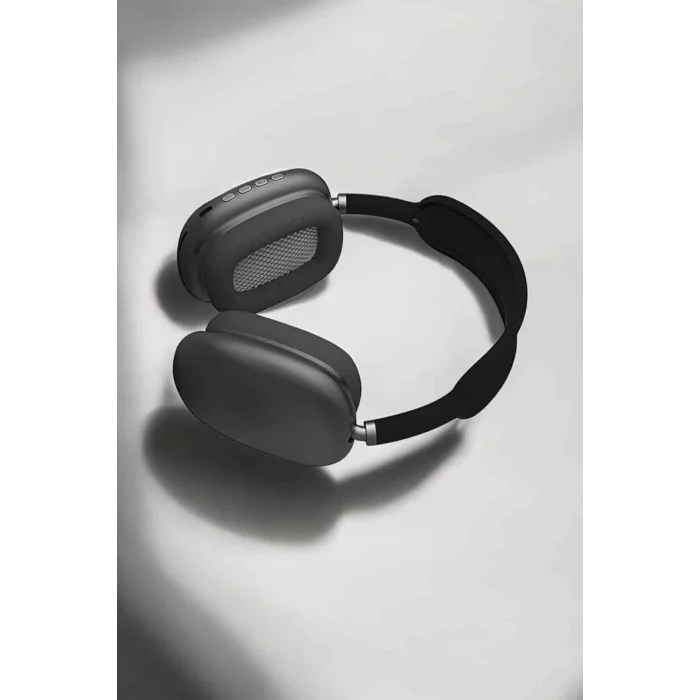 BUĞZ P9 Plus Hi-fi Ses Kalitesi Ayarlanabilir Mikrofonlu Bluetooth Kulaklık Siyah - BUĞZ