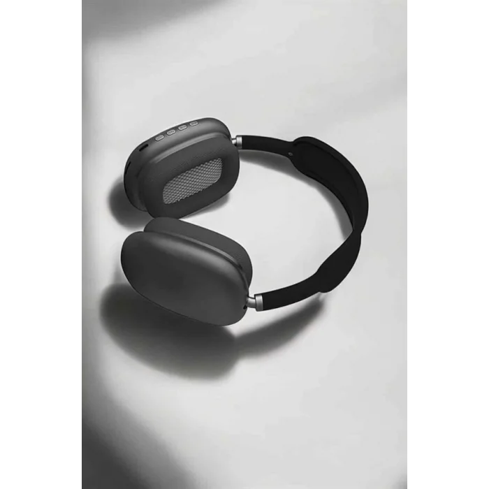 BUĞZ P9 Plus Hi-fi Ses Kalitesi Ayarlanabilir Mikrofonlu Bluetooth Kulaklık Siyah - BUĞZ