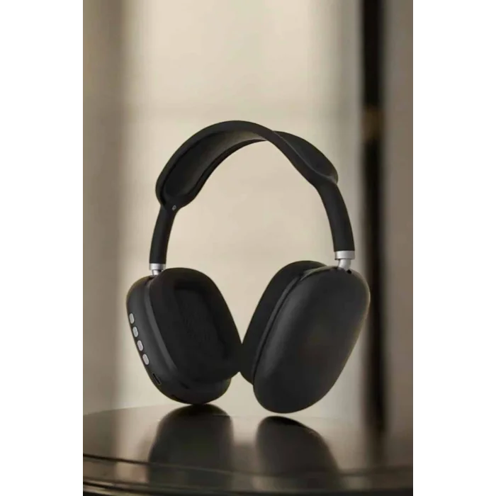 BUĞZ P9 Plus Kulaklık Siyah Bluetooth Bağlantılı Kulak Üstü Kablosuz - BUĞZ