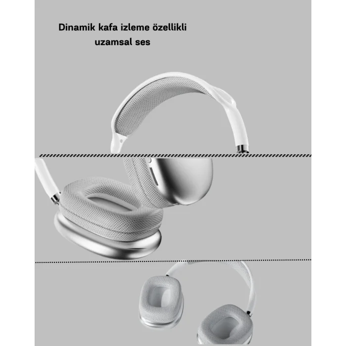 BUĞZ P9 Pro Plus Bluetooth Kulak Üstü Kulaklık –Gürültü Engelleme ve 5 Saat Dinleme Süresi - Lisinya