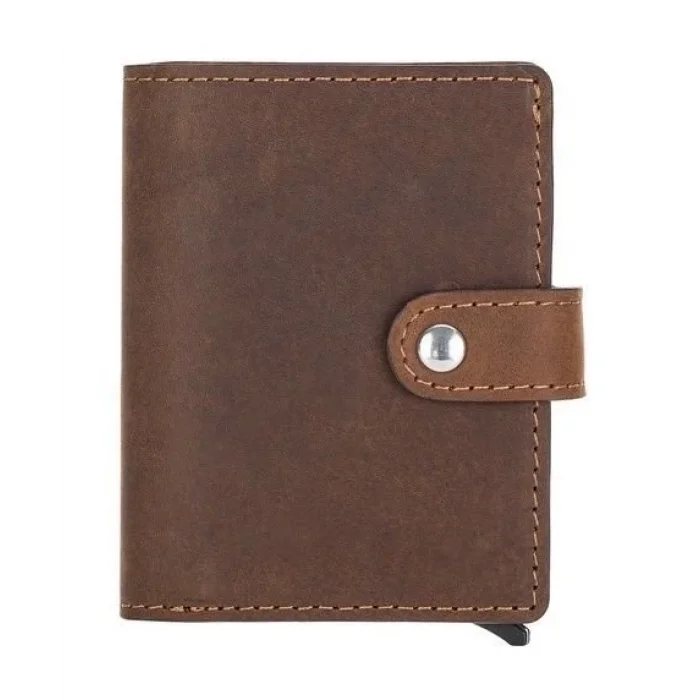  Palermo Deri Cüzdan Kartlık Mekanizmalı G2 Kahve