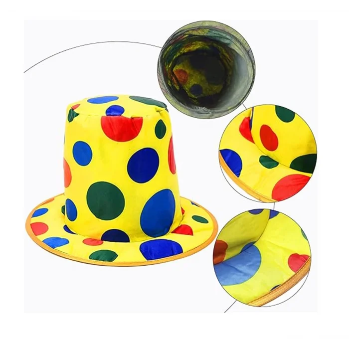 BUĞZ Palyaço Şapkası Rengarenk Puantiyeli 19 Cm