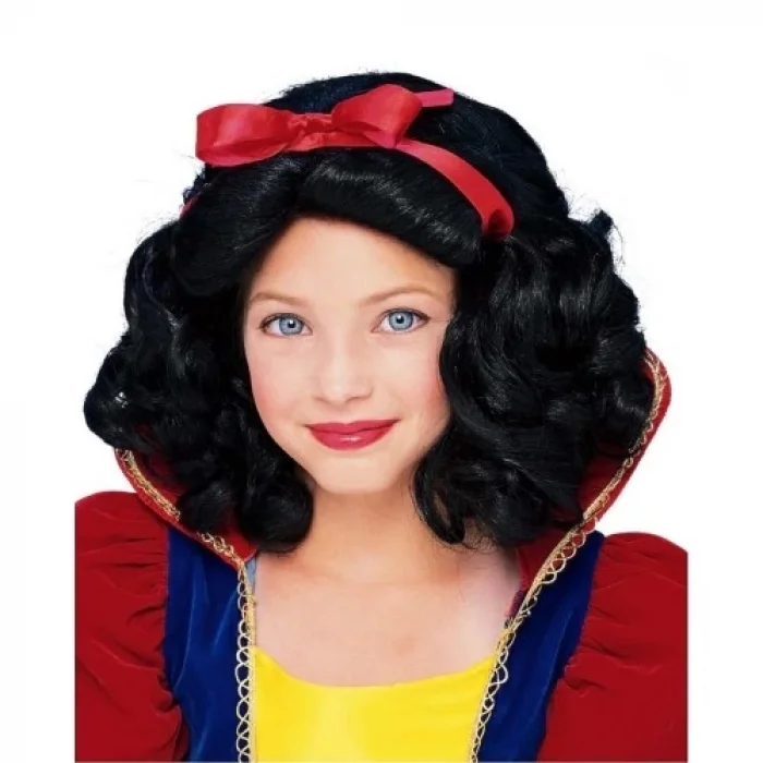  Pamuk Prenses Peruğu Kırmızı Fiyonklu