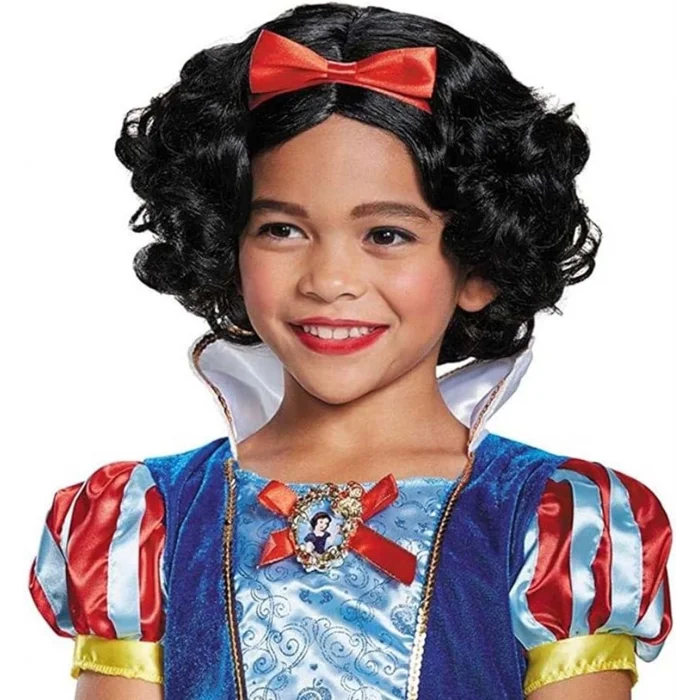  Pamuk Prenses Peruğu Kırmızı Fiyonklu